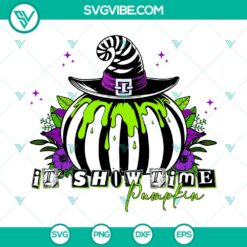 Halloween It's Show Time Pumpkin SVG | Beetlejuice Funny Cut Files