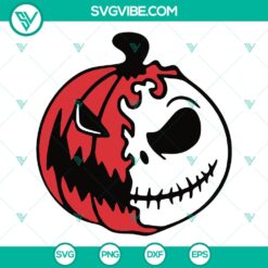 Halloween Jack Skellington Pumpkin SVG | Spooky Disney Cut Files