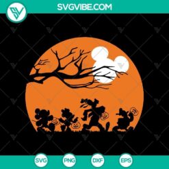 Halloween Mickey Walk At Night SVG, Scary SVG, Halloween SVG