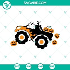 Halloween Monster Truck SVG and Pumpkin Jack-o'-lantern SVG - Fun and quirky Halloween-themed digital designs for crafts and projects. Ideal for Halloween decorations.