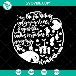 Spooky Nightmare Before Christmas SVG, featuring Halloween-themed design elements for DIY projects.