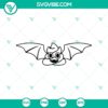 Funny Halloween Poop Bat SVG, perfect for spooky season crafts and decorations.