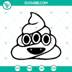 Halloween Poop Devil SVG, Halloween SVG, Funny Poop SVG