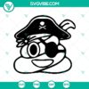 Funny Halloween Poop Pirates SVG with Halloween themed design, ideal for crafters.