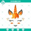 Spooky Halloween Unicorn SVG design perfect for crafts, shirts, and decorations. Great for Halloween projects.
