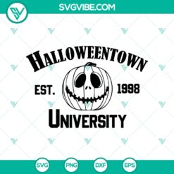 Halloweentown Est 1998 University SVG with Halloween Scary design perfect for Halloween SVG enthusiasts.
