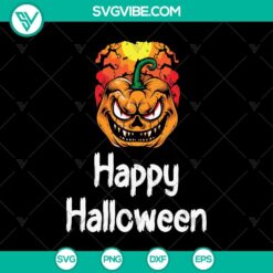 Spooky Halloween pumpkin SVG with Scary Oct 31 design for Halloween crafting projects.