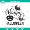 Spooky Halloween SVG design with witch, boo, and Halloween elements for festive crafts.
