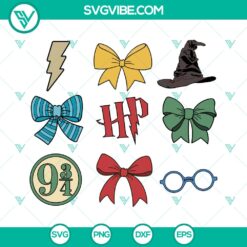 Harry Potter Wizard Coquette Bows SVG | Magical Wizarding Cut Files