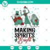 Haunted Mansion Making Spirits Bright Christmas SVG | Spooky Holiday Cut Files 2