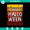 Hello Halloween Skeleton Blood SVG design with Trick or Treat and Halloween Mom elements for Halloween crafts.