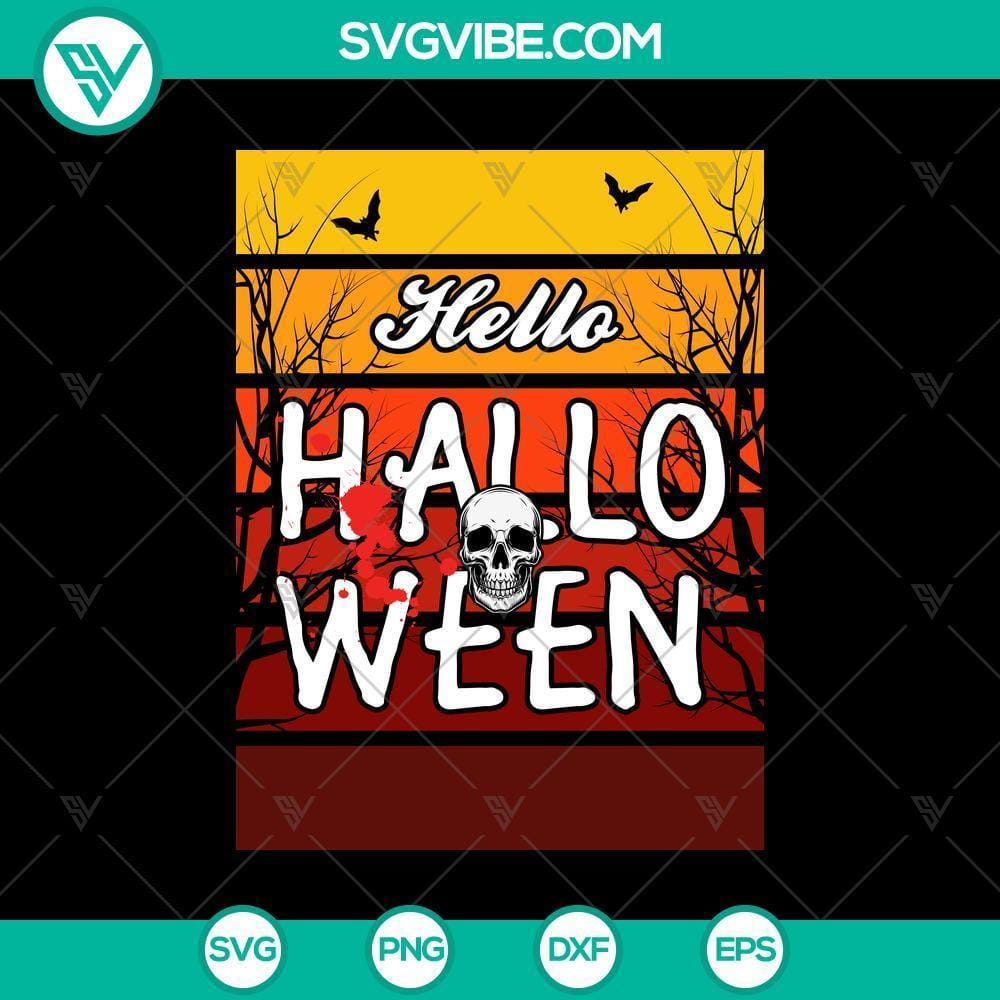 hello-halloween-skeleton-blood-svg-halloween-svg-trick-or-treat-svg-halloween-mom-svg.jpg Hello Halloween Skeleton Blood SVG design with Trick or Treat and Halloween Mom elements for Halloween crafts.