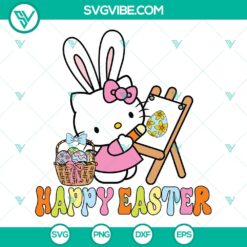 Hello Kitty Easter Bunny SVG | Cute Holiday Cut Files