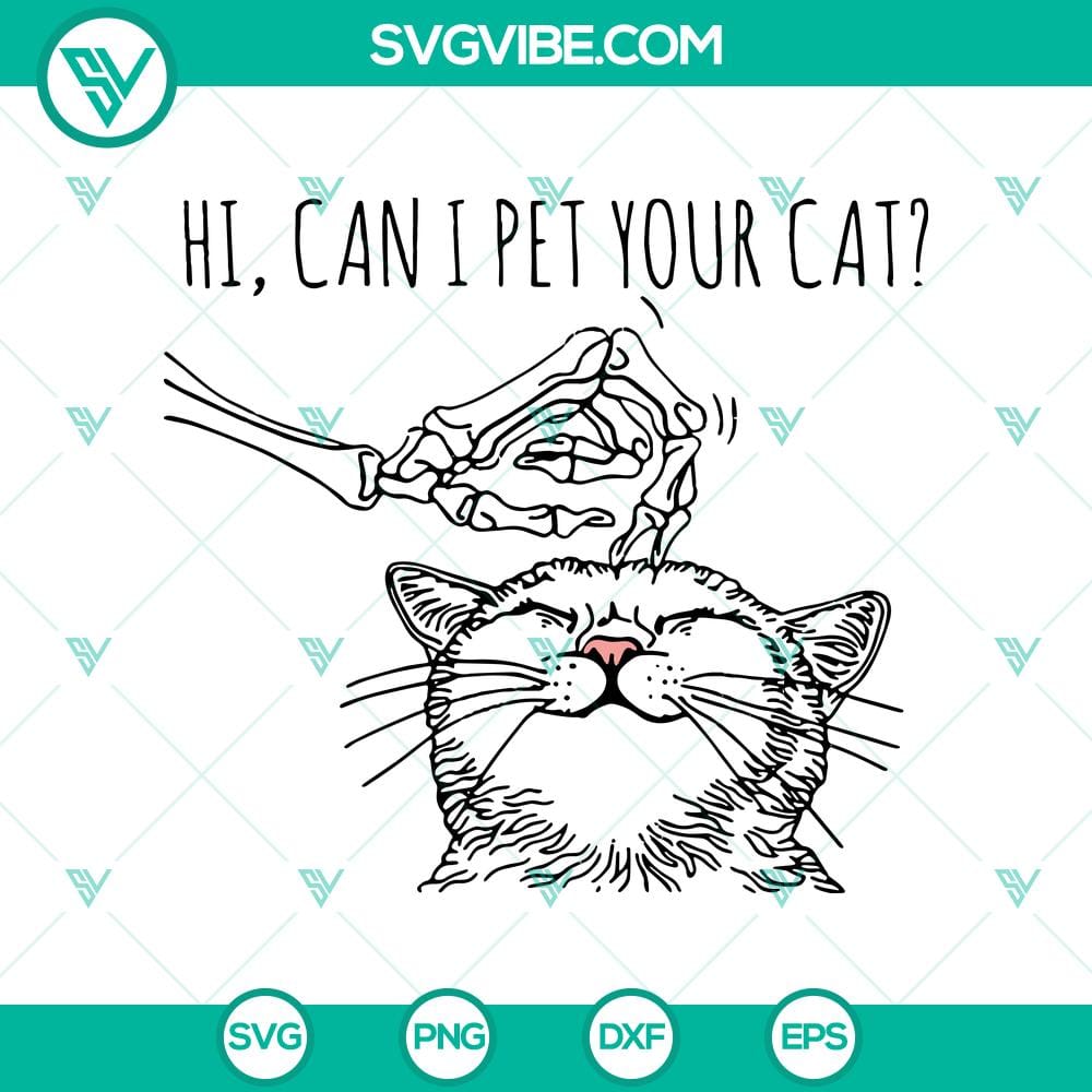 hi-can-i-pet-your-cat-svg-skeleton-hand-svg-halloween-svg.jpg Skeleton hand reaching out to pet a cat in a Halloween themed SVG design. Perfect for spooky crafts and projects.