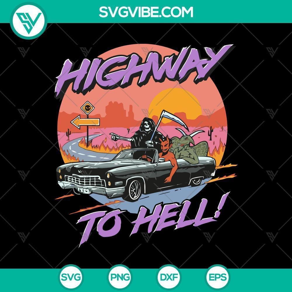 highway-to-hell-svg-horror-svg-halloween-svg-halloween-scary-svg.jpg Creepy Highway to Hell SVG for Halloween with horror elements, perfect for spooky designs.