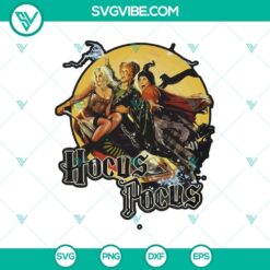 Hocus Pocus inspired SVG featuring Sanderson Sisters design for Halloween crafting projects.
