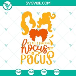 Hocus Pocus SVG with Halloween theme design for digital crafting projects.