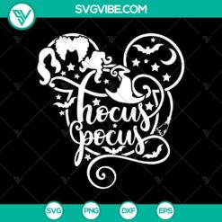 Hocus Pocus Sanderson SVG with Halloween and Scary elements, perfect for spooky crafting projects.