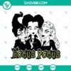 Halloween themed Hocus Pocus SVG design with scary and horror elements, perfect for spooktacular projects.