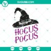 Hocus Pocus Halloween SVG with a witch hat design, perfect for crafting projects and decorations.