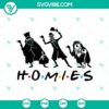 Homies Ghosts SVG featuring Halloween elements like Boo, Witch - perfect for seasonal crafts and decorations.