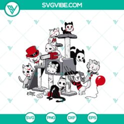 Horror Cat and Mask SVG design for Funny Halloween, perfect for spooky projects.