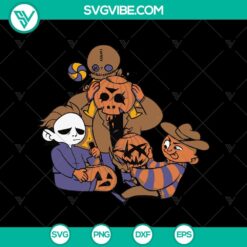 Horror character movies SVG with Halloween and scary elements for spooky designs.