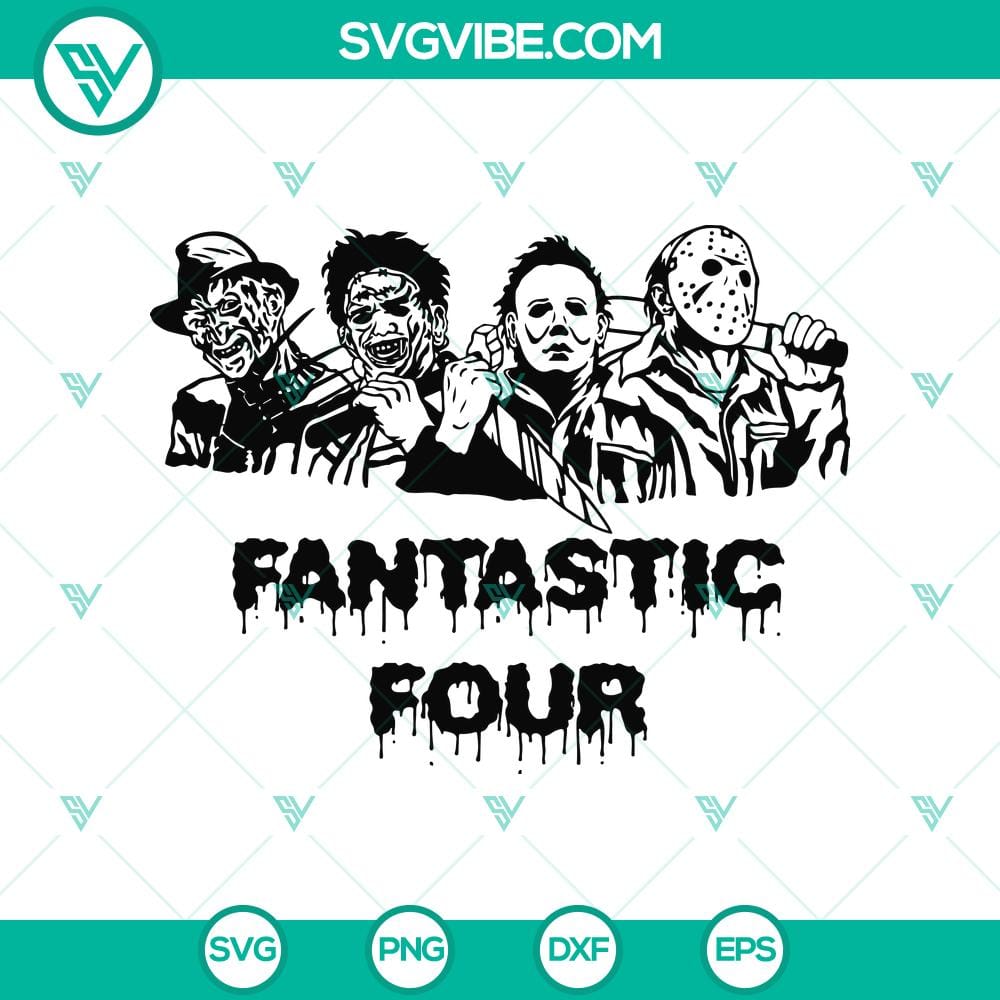 horror-characters-fantastic-four-svg-horror-movie-svg-halloween-svg.jpg Horror movie characters Fantastic Four SVG with Halloween theme.
