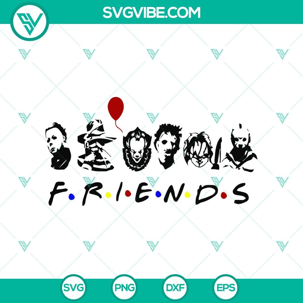 horror-characters-friends-svg-horror-svg-halloween-svg.jpg Creepy Horror Characters Friends SVG design perfect for Halloween projects.