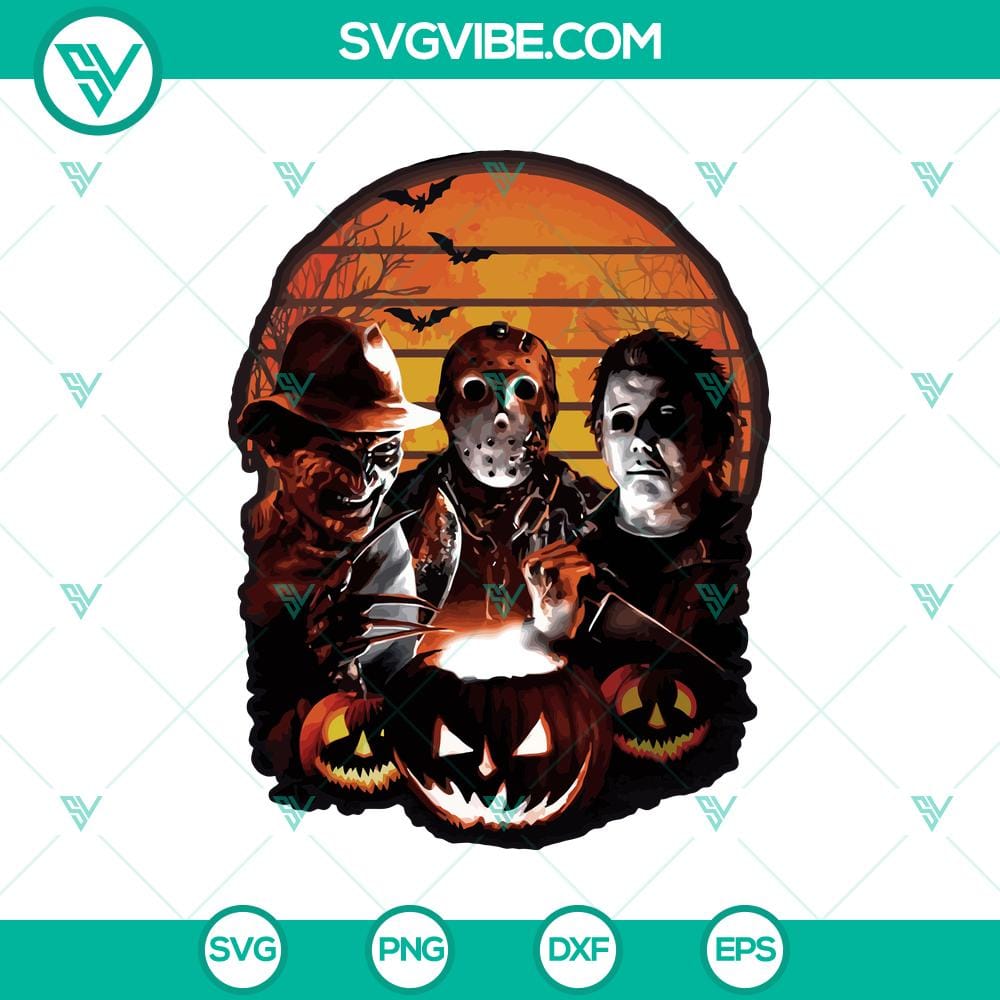 horror-characters-svg-freddy-svg-jason-svg-michael-svg-horror-svg.jpg Freddy, Jason, Michael horror characters SVG in a spooky design - perfect for Halloween.