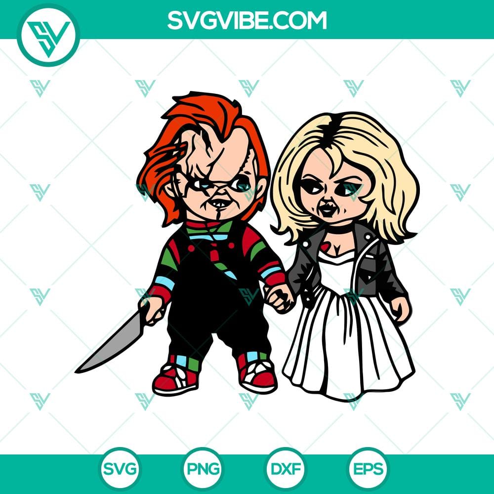 horror-chucky-and-bride-svg-chucky-couple-svg-horror-movie-svg.jpg Chucky and Bride horror movie themed SVG design with a couple's silhouette. Great for Halloween crafts and projects.
