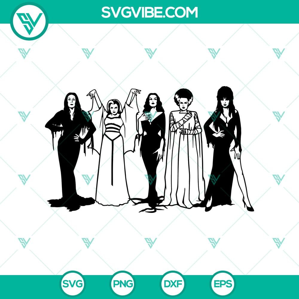 horror-goth-queens-svg-halloween-svg-scary-svg-horror-svg.jpg Horror Goth Queens Halloween SVG design featuring scary elements perfect for horror-themed projects.