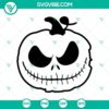 Spooky Disney Halloween Pumpkin Face SVG featuring Mickey and Minnie Mouse. Halloween Disney design for digital crafts.