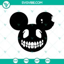 Horror Mickey Head, American Story, Halloween SVG design for spooky crafts and projects with a unique twist.