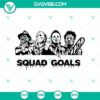 Horror Movie Squadgoals SVG featuring Halloween inspired scary and horror elements in a digital design.