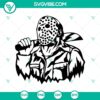 Creepy Horror Movie Villain SVG with Halloween theme. Perfect for scary Halloween projects.