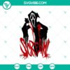 Horror scream ghost SVG with Halloween theme in spooky design.