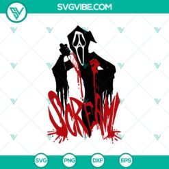 Horror scream ghost SVG with Halloween theme in spooky design.