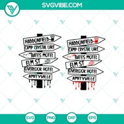 Horror Streets SVG, Horror Characters SVG, Halloween SVG