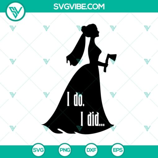 "I Do Did SVG featuring The Haunted Mansion design for Halloween celebration, spooky and festive SVG file."