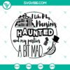 Haunted Mansion and Mad Party themed Halloween SVG design for digital products.