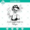"I Put My Face On For Me Not You SVG featuring Scary Halloween design, perfect for spooky season crafts and decorations."