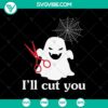 Spooky I'll Cut You Halloween SVG design with Scary Oct 31 theme perfect for holiday crafts and decor.