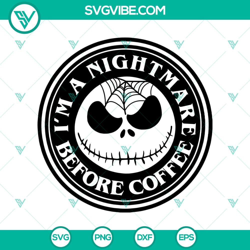 i8217m-a-nightmare-before-coffee-svg-the-nightmare-before-christmas-svg-halloween-logo-svg.jpg Nightmare Before Coffee SVG with Halloween Logo inspired by The Nightmare Before Christmas, perfect for Halloween decor.