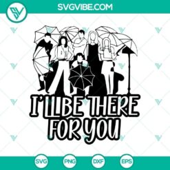 Friends-themed Halloween SVG with spooky horror elements, perfect for Halloween décor and crafts.