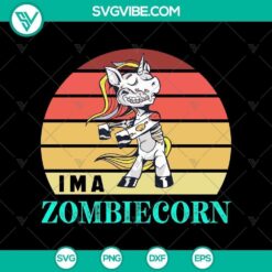 Zombiecorn Halloween SVG design, perfect for horror and scary Halloween projects.