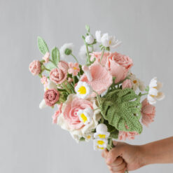 Pink Gardenia and Rose Bouquet PDF pattern 6