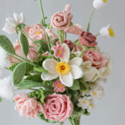 Pink Gardenia and Rose Bouquet PDF pattern 8