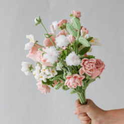 Pink Gardenia and Rose Bouquet PDF pattern 5