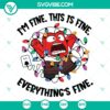 Inside Out 2 Anger Christmas Everything Is Fine SVG | Funny Pixar Holiday Cut Files 3
